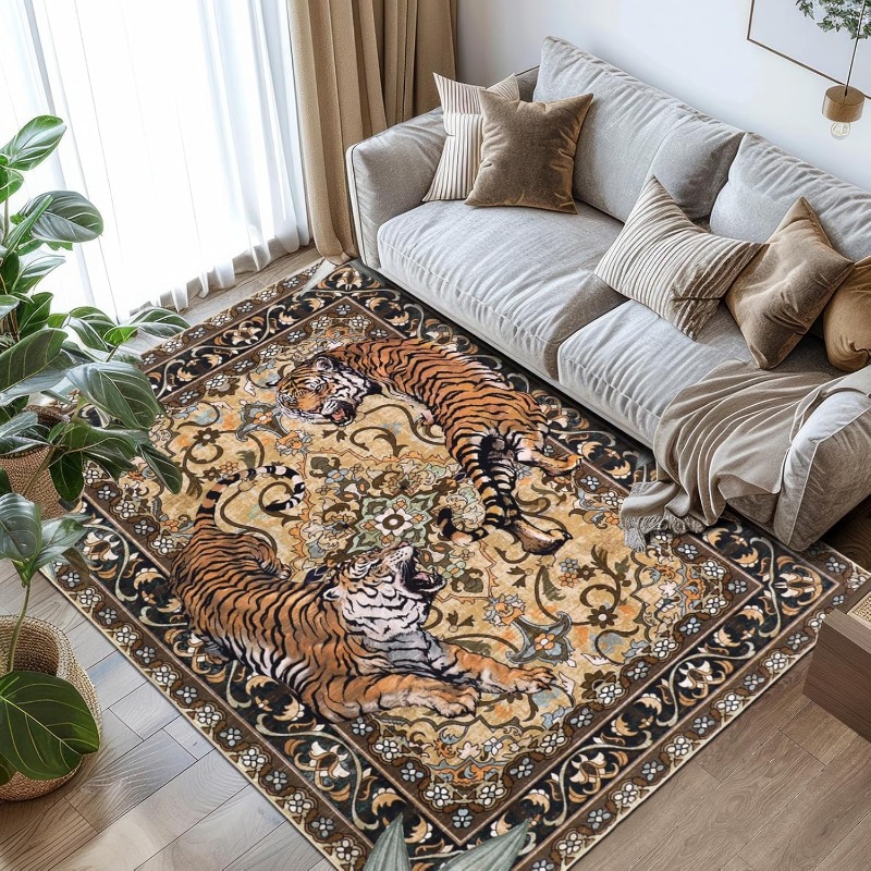 Commercial Printing And Design - الشمال الرجعية النمر تصميم سجادة غرفة