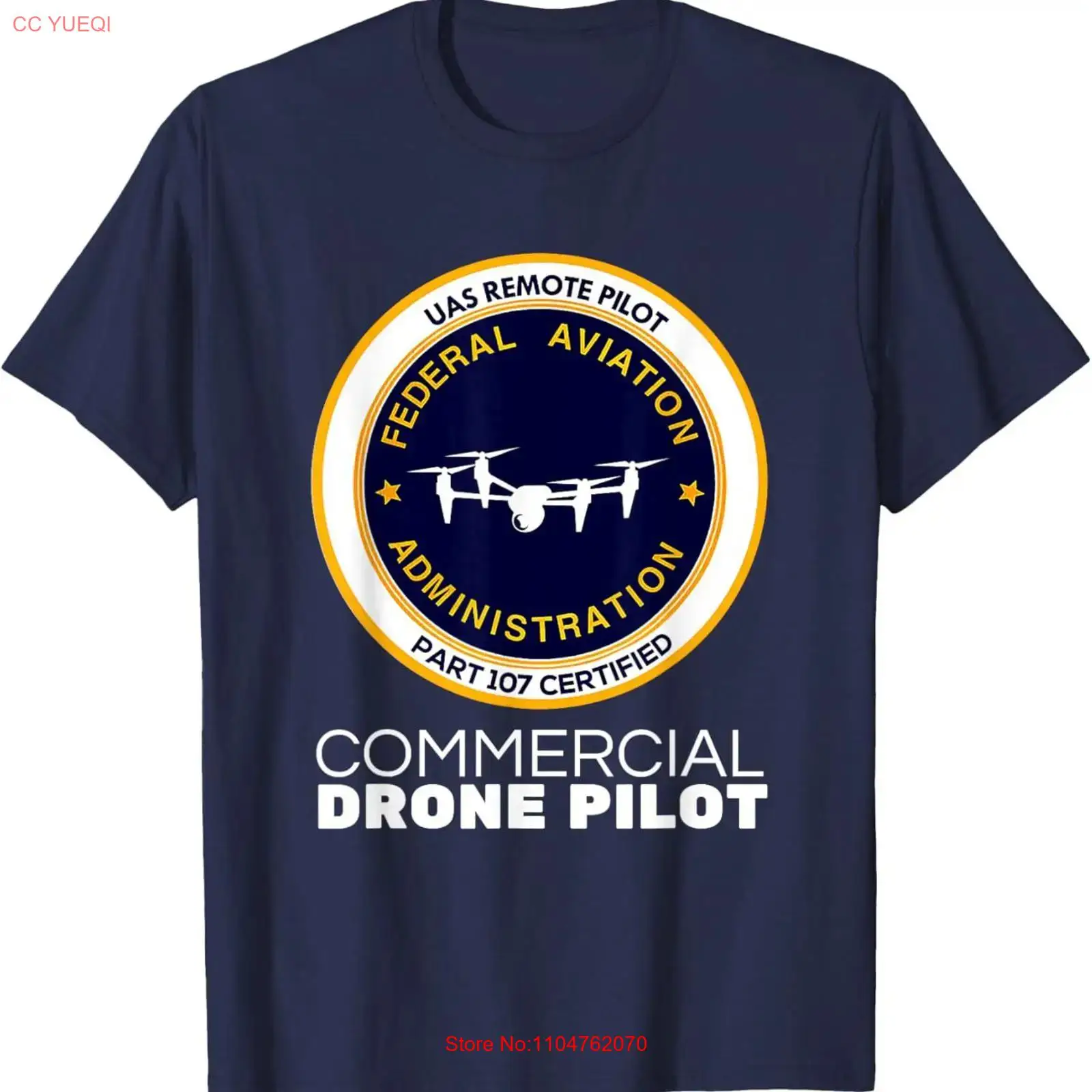 Commercial Printing & Graphics - تي شيرت FAA Commercial Drone Pilot