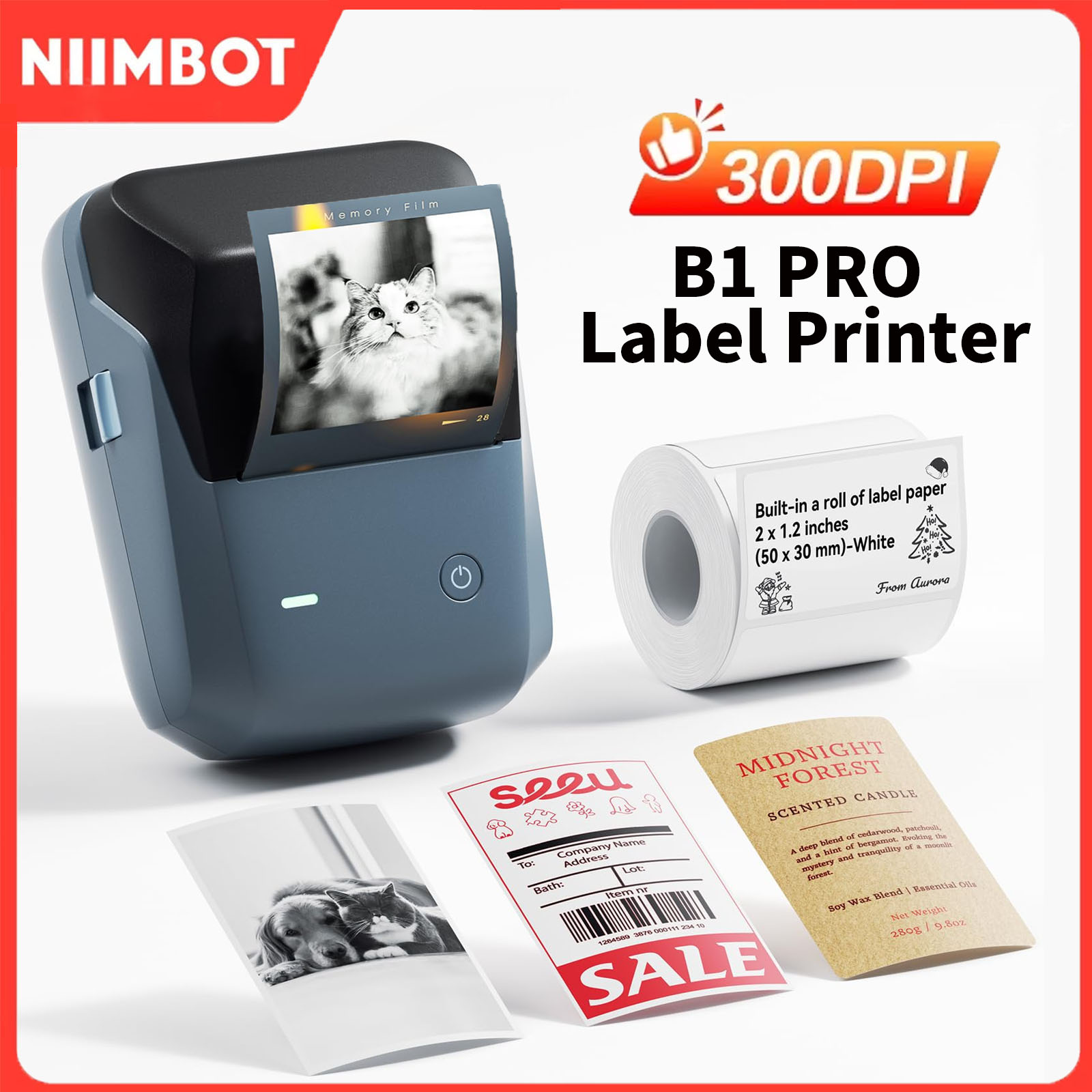 طابعة ملصقات نيمبوت B1/B1PRO ب - مراجعة Commercial Printing Dpi وسعره