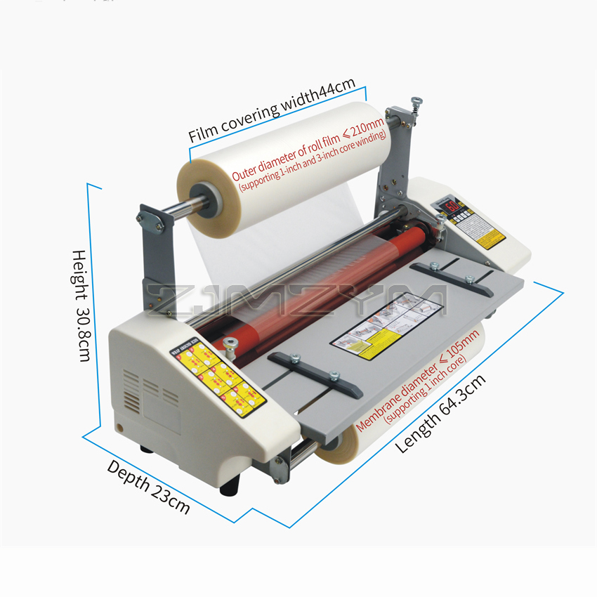 ماكينة تصفيح الورق ، بأربع أسط - مراجعة Laminator Cold Roll وسعره
