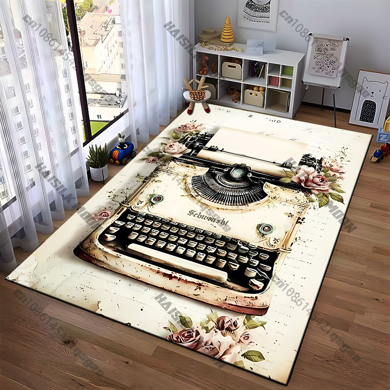 سجادة مطبوعة بتصميم آلة كاتبة  - مراجعة Commercial Printing And Design وسعره