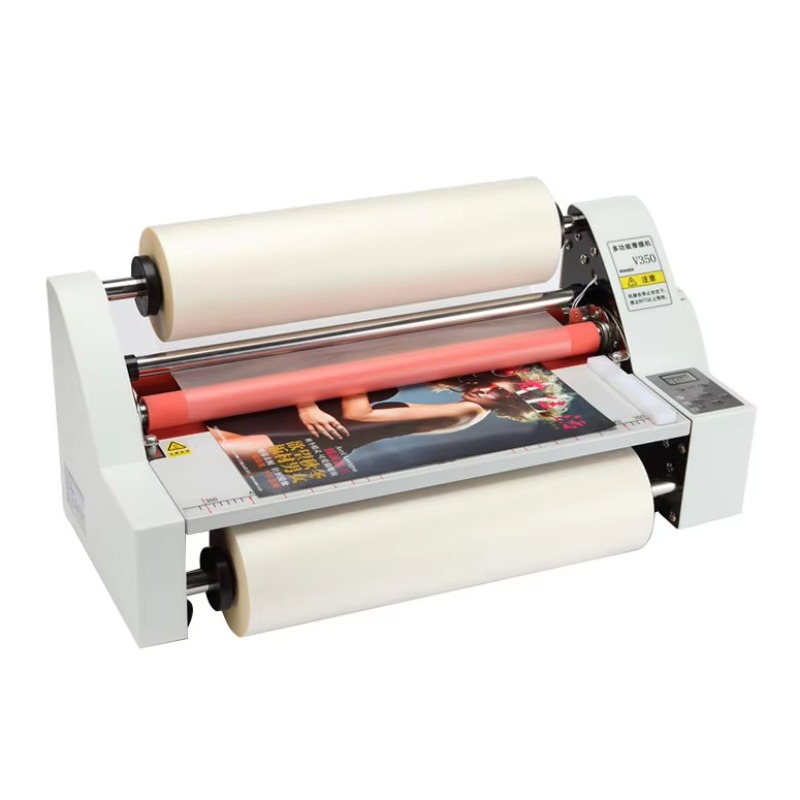 آلة تغليف حرارية وباردة 450 مم - مراجعة Laminator Cold Roll وسعره