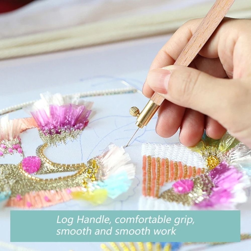إبر تطريز بمقبض خشبي، خطاف حيا - مراجعة Commercial Embroidery Machine وسعره
