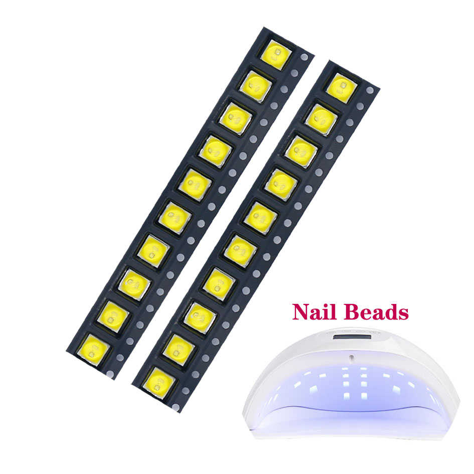 20 قطعة من مصابيح الأظافر LED  - مراجعة Uv Led Lamp Printer وسعره