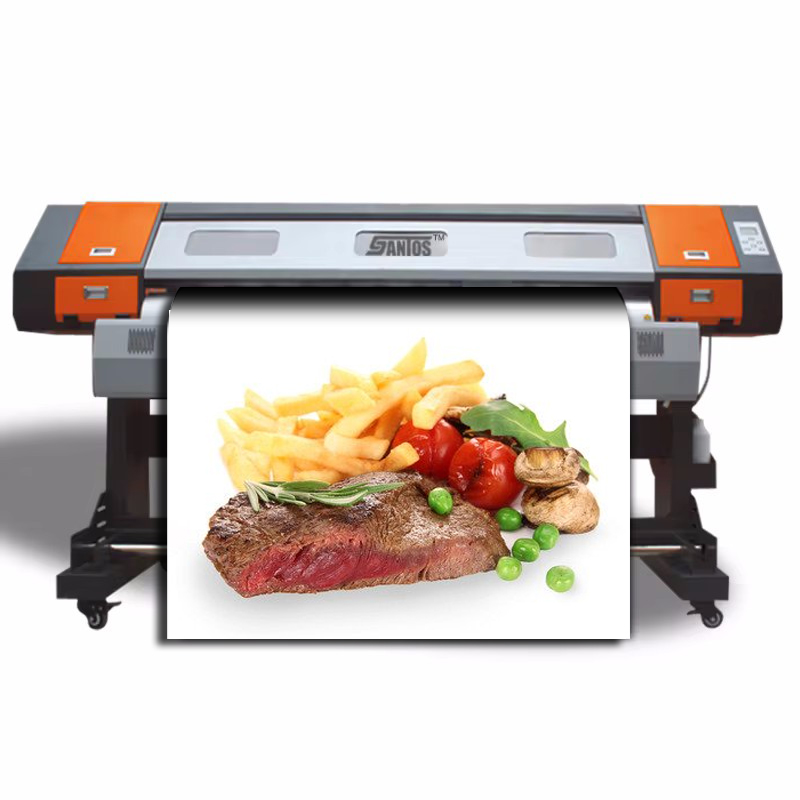 1.8 متر طابعة الراسمة الفينيل  - مراجعة Commercial Digital Printing Machine Price وسعره