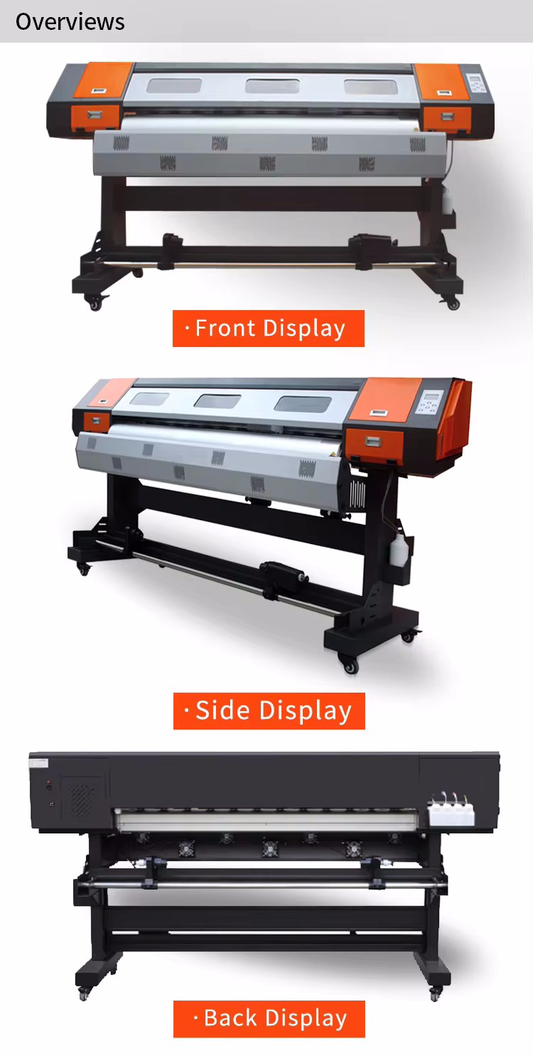 1.8 متر طابعة الراسمة الفينيل  - مراجعة Commercial Digital Printing Machine Price وسعره