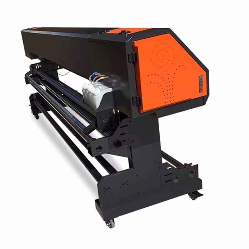 1.8 متر طابعة الراسمة الفينيل  - مراجعة Commercial Digital Printing Machine Price وسعره